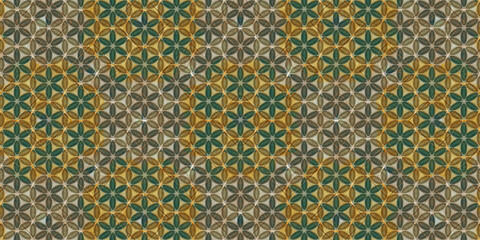 Kaleidoscope background pattern visible inside the eyelids when eyes closed	