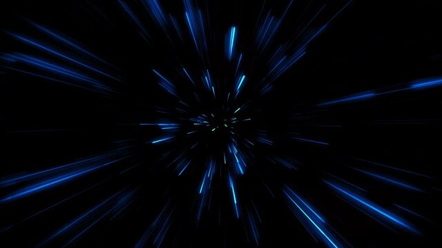 時空を超えワープする。宇宙やタイムトラベルで使える動画素材。