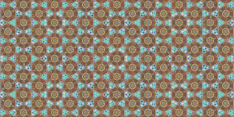 Kaleidoscope background pattern visible inside the eyelids when eyes closed	