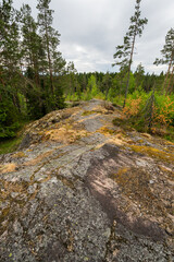 Obraz premium View of the mount Hiidenvuori in Karelia