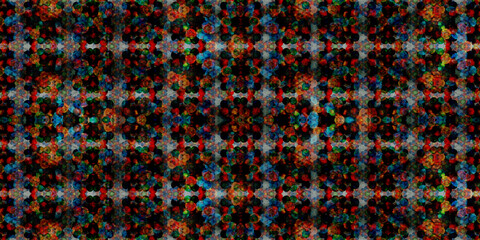 Fototapeta na wymiar Kaleidoscope background pattern visible inside the eyelids when eyes closed 
