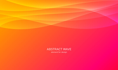 Abstract wave element for design. Digital frequency track equalizer. Stylized line art background. Colorful shiny wave with lines created using blend tool. Curved wavy line, smooth stripe. Vector