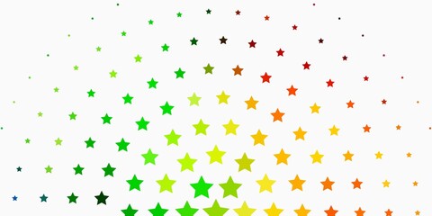 Light Multicolor vector template with neon stars. Blur decorative design in simple style with stars. Pattern for new year ad, booklets.