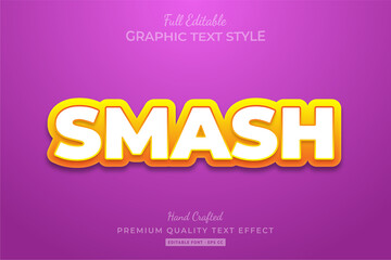 Fototapeta premium Smash Cartoon Editable Custom Text Style Effect Premium