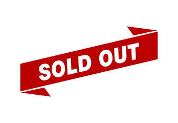 Sold out square sticker. Sold out sign. Sold out banner