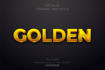 Golden Editable Custom Text Style Effect Premium