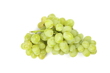 green grapes isolated on white