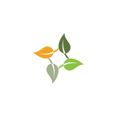 Leaf Mint Logo Template vector symbol