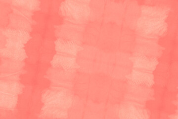 Pink Shibori Pattern. Ethnic Watercolor Painting. 