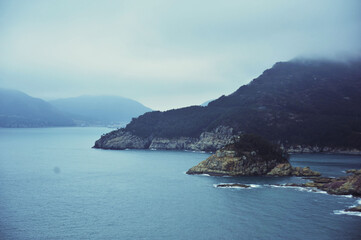 자연 바다 해변 섬 구름 산 배경 풍경 하늘 파란 파랑 파란색 sea ocean beach island cloud mountain landscape scenery view sky blue