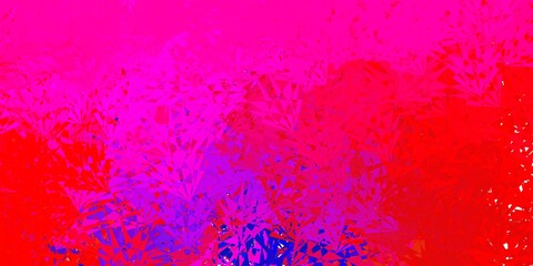 Obraz premium Dark blue, red vector texture with random triangles.