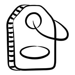 
Sale tag vector style in trendy line style, sale label
