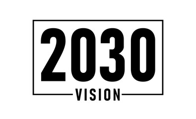 2021 Vision. 2021 vision new year on  white Background