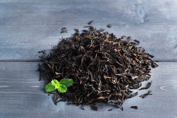 black tea is on the table, make tea