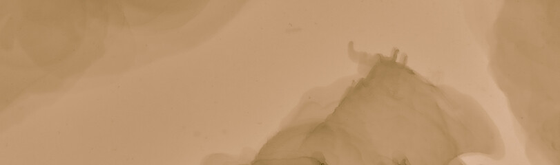 Beige Coffee Stains. Vintage Brown Banner. 