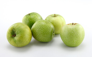 green apple isolated on white