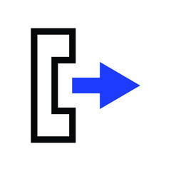 outcoming call Vector icon illustrations
