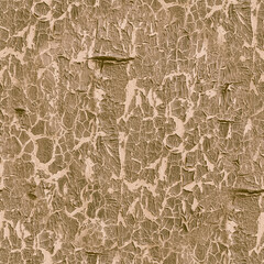 Beige Crackle Paint. Worn Crack Pattern. Abstract 
