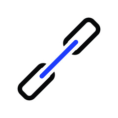 Link flat icon illustration vector
