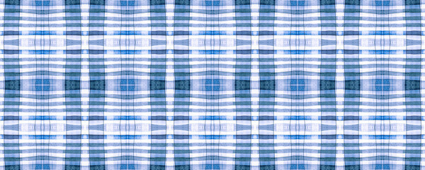 Grey Picnic Plaid. Watercolour Tartan Design. 