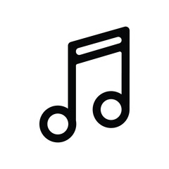 Music note Vector Icon graphic
