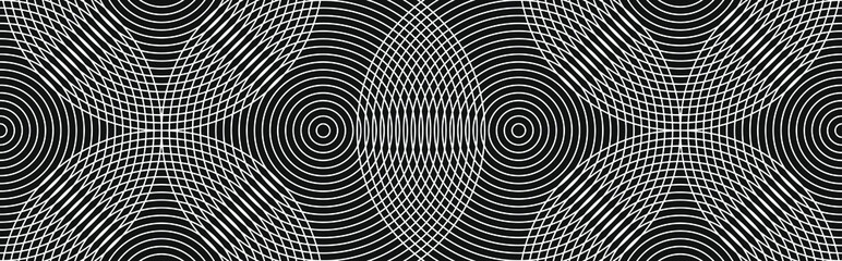 Geometric lines background seamless pattern. Vector illustration