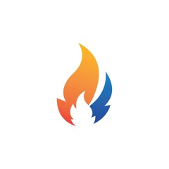 Fire flame  icon vector illustration design