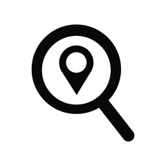 Location Search Vector icon illustrations
