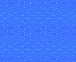 Blue honeycomb mosaic. Seamless vector illustration. 
