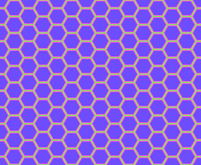 Violet honeycomb mosaic. Seamless vector illustration. 
