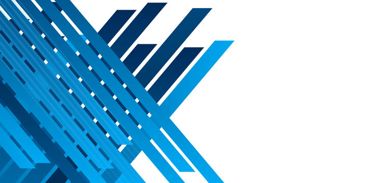 Blue lines abstract futuristic technology banner design. Vector background 