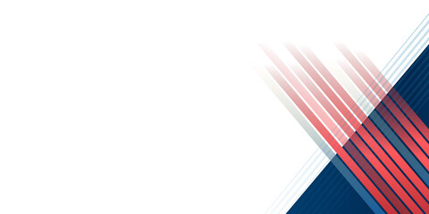 Red white and blue abstract background vector with blank space for text. 