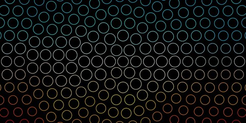Dark Blue, Yellow vector backdrop with circles. Abstract colorful disks on simple gradient background. Pattern for booklets, leaflets.