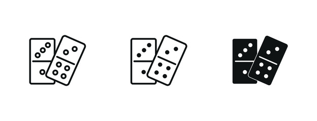 domino vector isolated icon. fun, game, activity symbol sign for web and mobile app