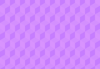 Purple 3D squares background. Seamless vector Illustration. Geometric design for web, wrapping, fabric, poster. 