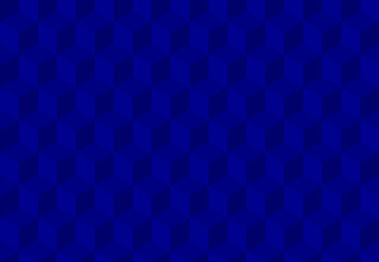 Blue background with 3d squares. Seamless vector Illustration. Geometric design for web, print for wrapping, fabric, poster, etc. 