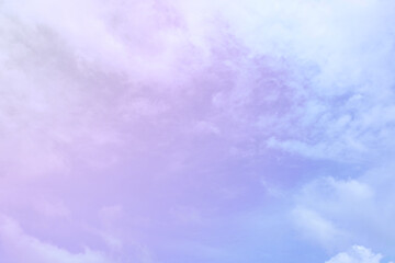 Pastel shade of sky and soft cloud for background.
