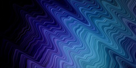 Dark Pink, Blue vector backdrop with circular arc. Abstract illustration with bandy gradient lines. Pattern for booklets, leaflets.