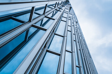 Architecture details Modern Building Glass facade Business background