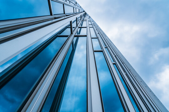 Architecture details Modern Building Glass facade Business background