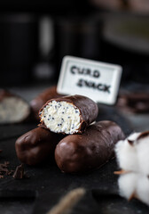 Cottage cheese bars with poppy seeds 