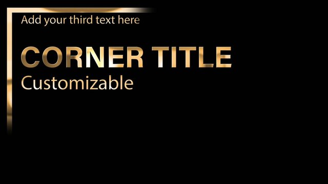 Elegant Chrome Corner Titles