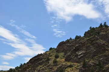 clouds over the mountain