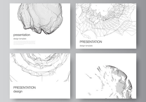 Vector layout of presentation slides design business templates, template for brochure, cover, business report. Abstract 3d digital backgrounds for futuristic minimal technology concept design.
