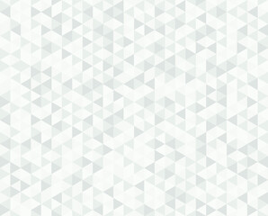 White polygonal background. Abstract triangle texture. Vector illustration. 