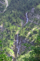 waterfall in the mountains