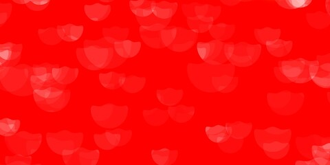 Light Orange vector background with spots.