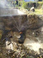 устранение утечки на теплосетях