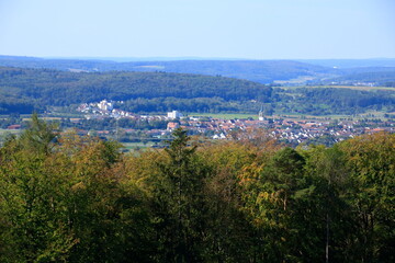 Blick auf den Ort Renningen im Landkreis Böblingen