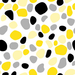 Seamless pattern with abstract shapes